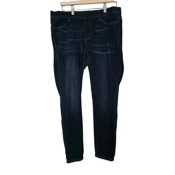 Judy Blue Pull On Classic Skinny Fit Ankle Jeans Womens 15 / 32 NormCore Dark - Picture 1 of 7